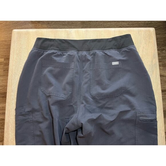 Figs Yola Skinny Scrubs in Gray w/ Pink Drawstrings Size XL - Picture 5 of 6